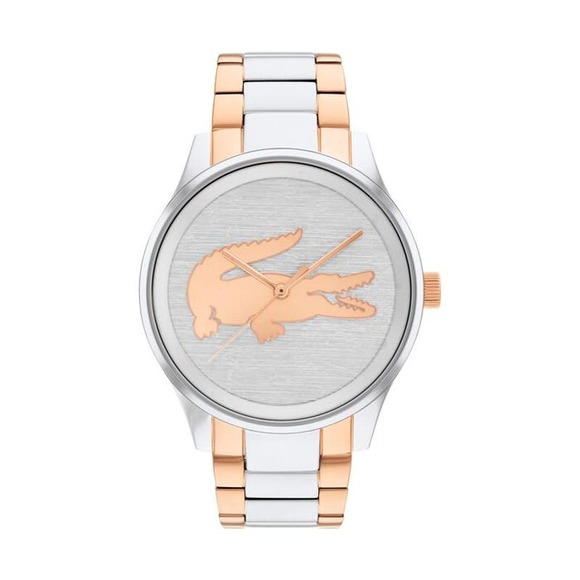 Lacoste Accessories - Lacoste Victoria 2001033 Wristwatch, Women's Size 38MM - Silver/Gold